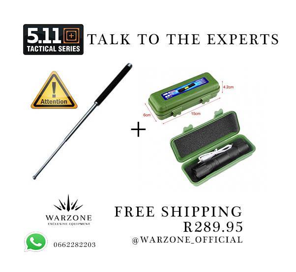 USB rechargeable tactical torch, and Baton special