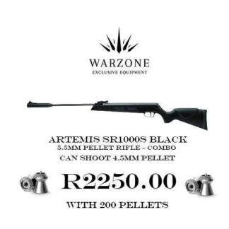 ARTEMIS SR1000S Black Pellet Rifle