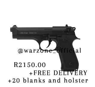 retay mod92 blank firing pistol 9mm blank