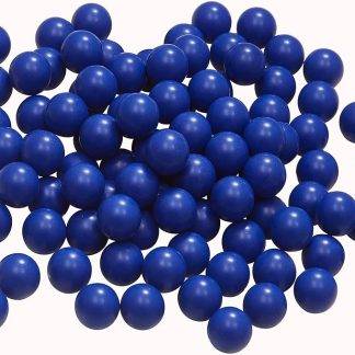 Solid blue .50 caliber balls pack view
