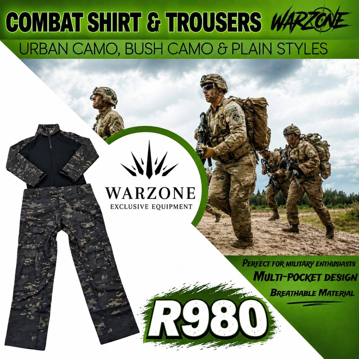 COMBAT SHIRT & TROUSER