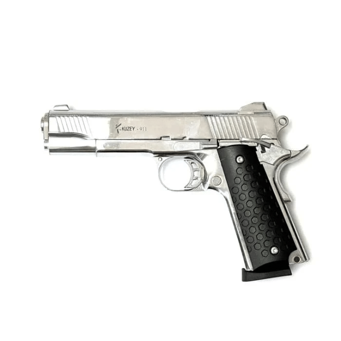 Kuzey 911 WHITE BLANK GUN 9mm P.A.K. + 20 blanks and Holster - Image 2